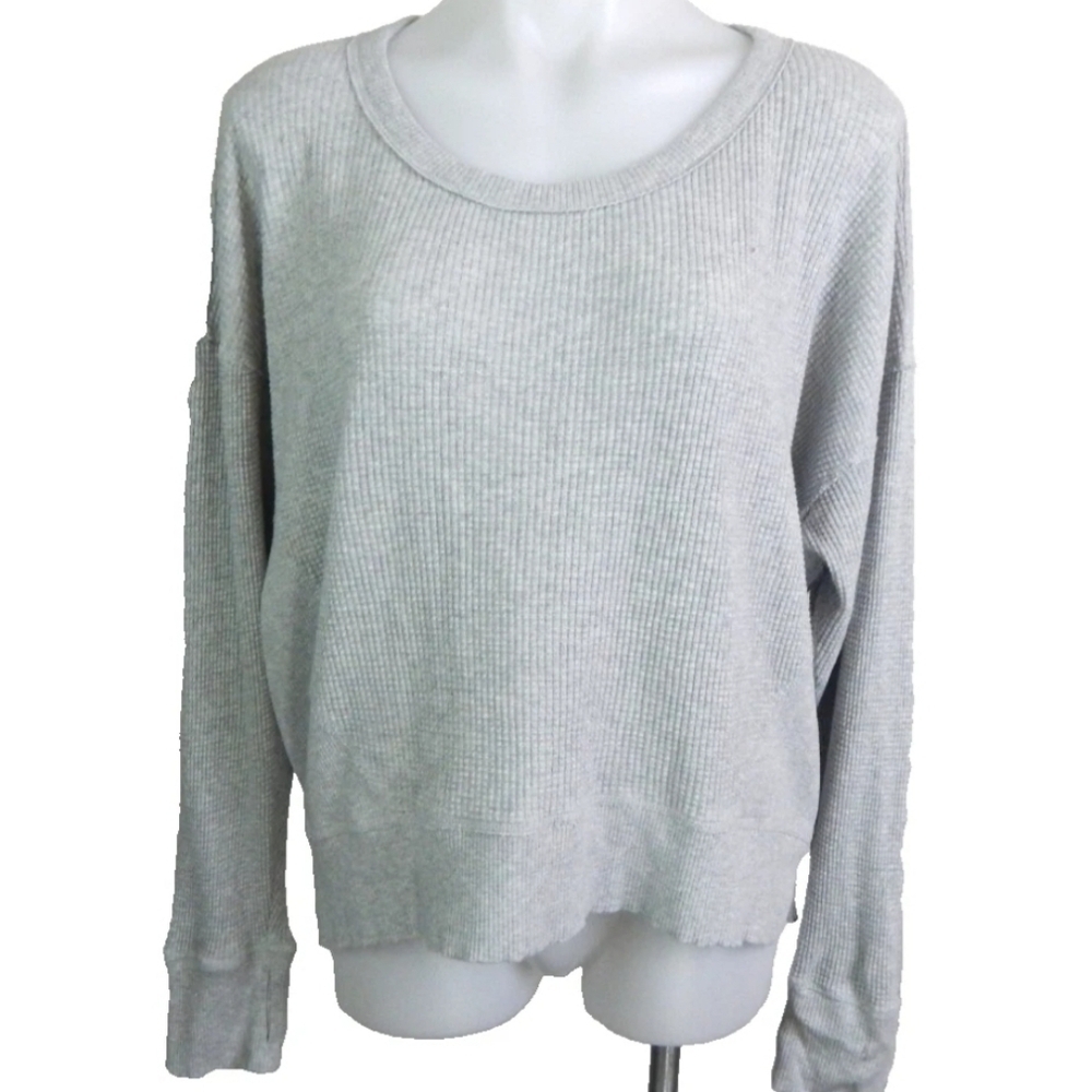 Aerie Offline Wow Waffle Crewneck Top